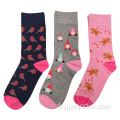 Chaussettes de coton chritmas pour femmes